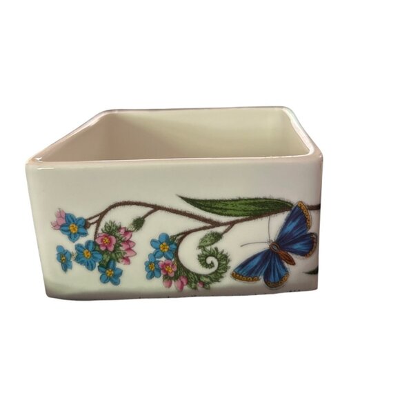 Portmeirion Botanic Garden Square Ceramic Trinket Box With Lid - Picture 4 of 9